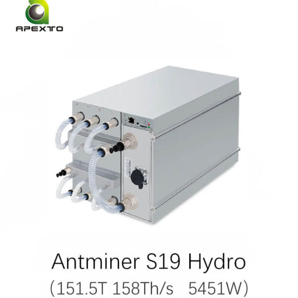 Bitmain Antminer S19 Hyd. 132T ~ 158T 34.5J/T BTC Hydro cooling Miner