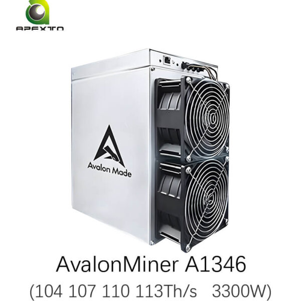 Canaan Avalon A1346 104T 107T 110T 113T 116T 120T 126T 3300W Bitcoin Miner Asic Mining With All in One Power Supply