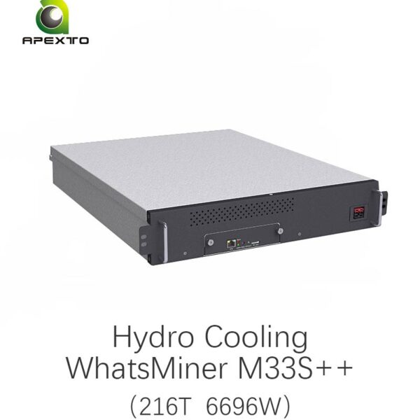 MicroBT Whatsminer M33S++ 216T 6696W Hydro Cooling Miner Bitcoin Mining