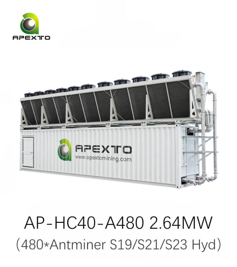 480-Slot Hydro Cooling Container for Antminer