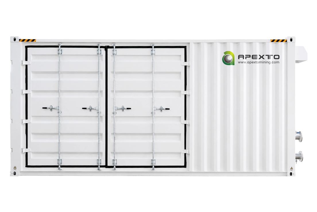 1.2MW 120-Slot Avalon Hybrid Hydro Mining Container