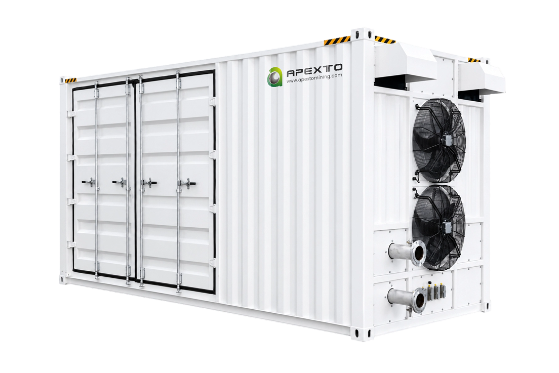 1.6MW 160-Slot Avalon Hybrid Hydro Mining Container