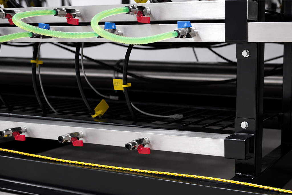 1350kW 240-Slot Antminer Bitcoin Mining Liquid Cooling Rack – Leak Detection