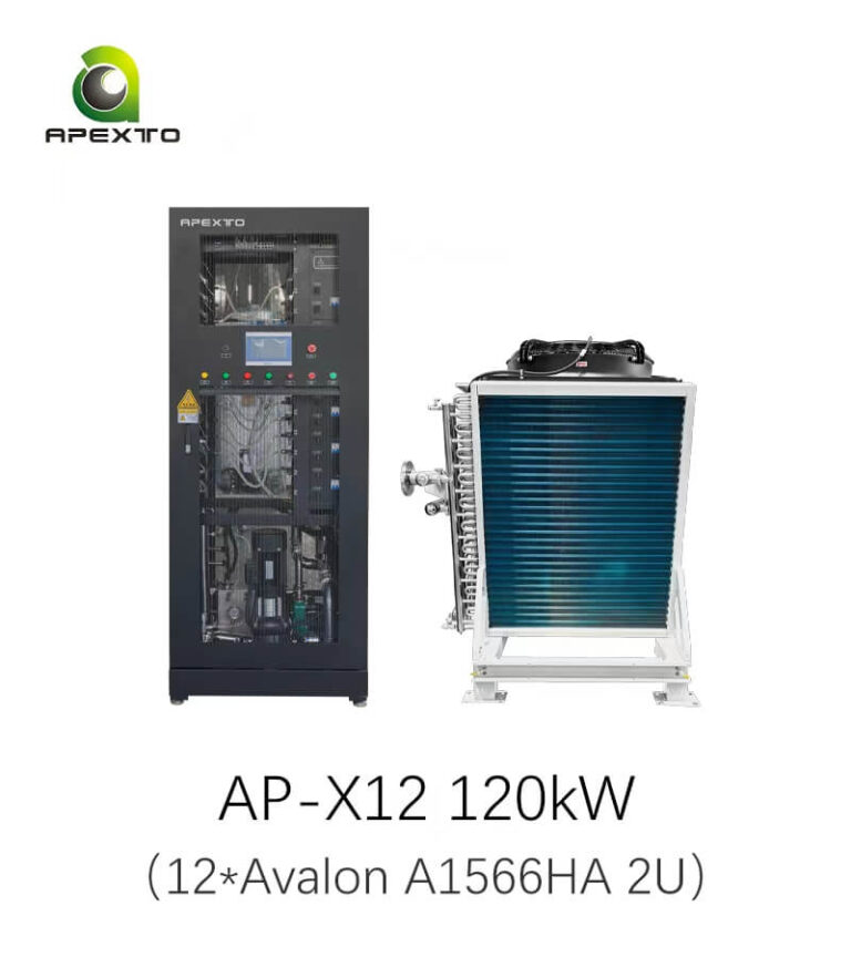 Kabinet Pendingin Avalon Hydro 12 Slot untuk Penambangan Bitcoin