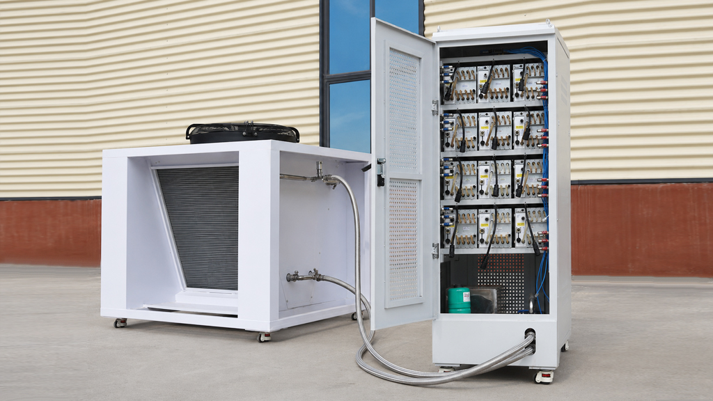 12-Slot Antminer liquid Cooling Cabinet deployment case