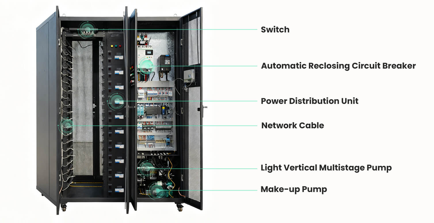 Whatsminer M63/M73用ハイドロ冷却キャビネット
