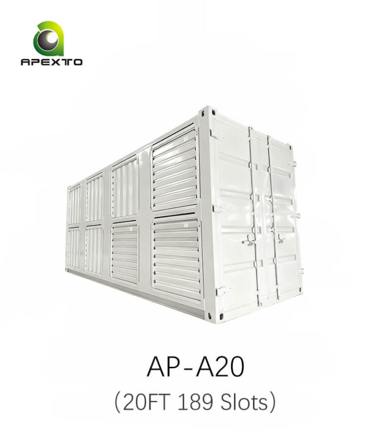 Antminer air cooling mining container