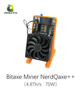 NerdQaxe++ Bitcoin Miner Solo Miner