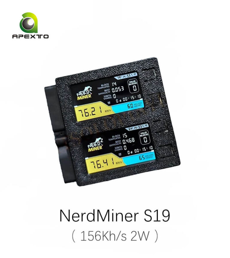 Solo Miner NerdMiner S19