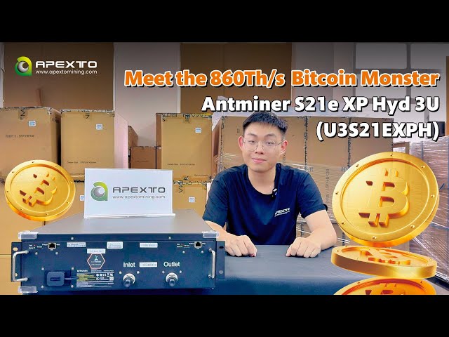 Bitmain Antminer S21e XP Hyd 3U Bitcoin Miner- Apexto Mining