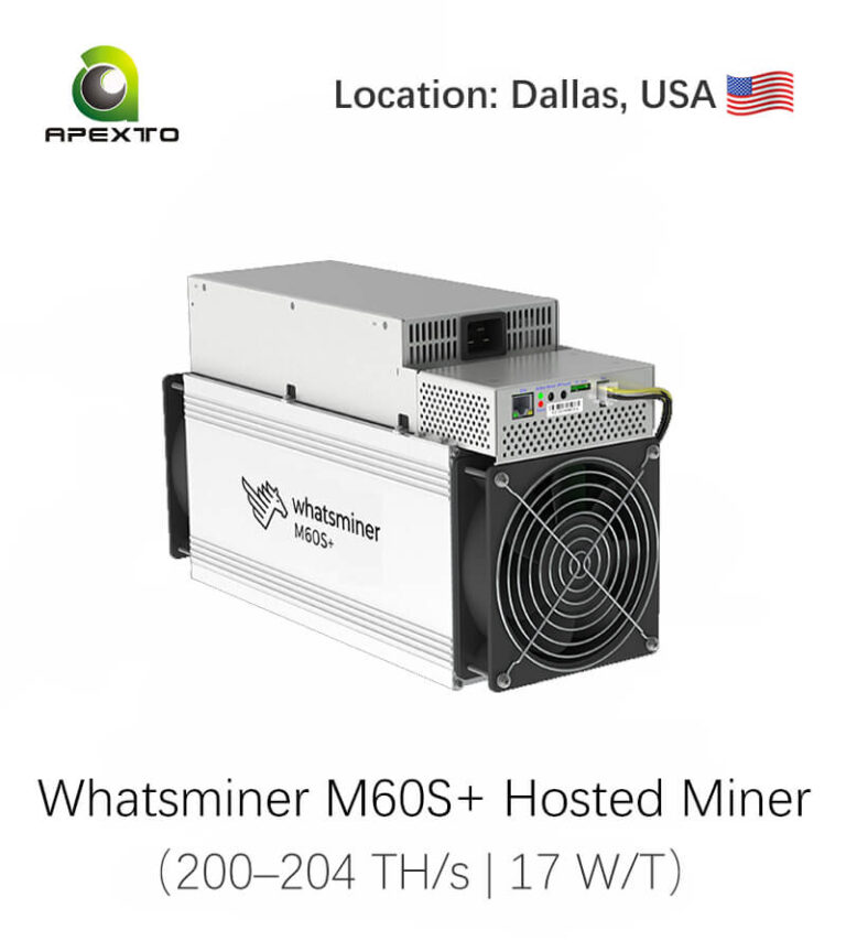 Whatsminer M60S+ Hosted Miner