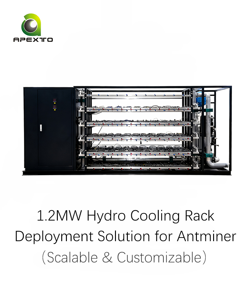 1.2MW Hydro Cooling Rack 1.2MW Hydro Cooling Rack
