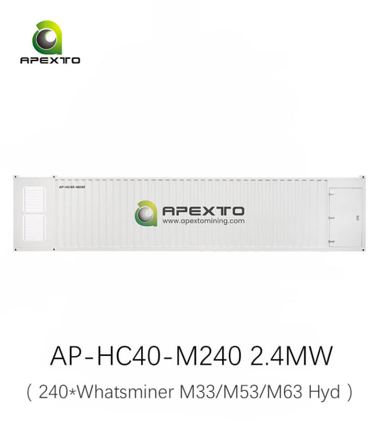 Hydro Mining Container for Whatsminer