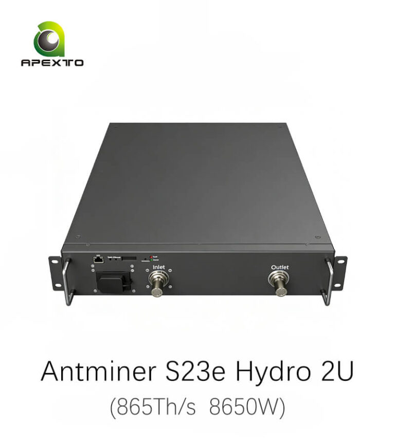 Antminer S23e Hydro 2U Bitcoin Miner