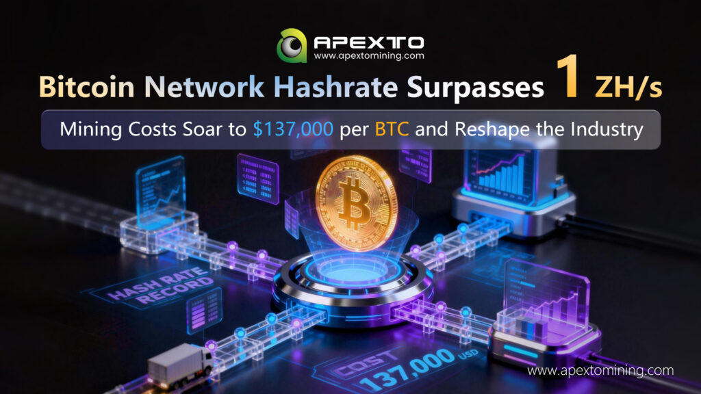 Bitcoin Hashrate Hits 1ZH