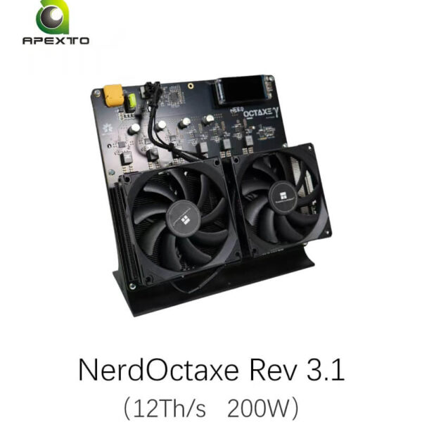 برنامج NerdOctaxe Rev 3.1 لتعدين البيتكوين الفردي