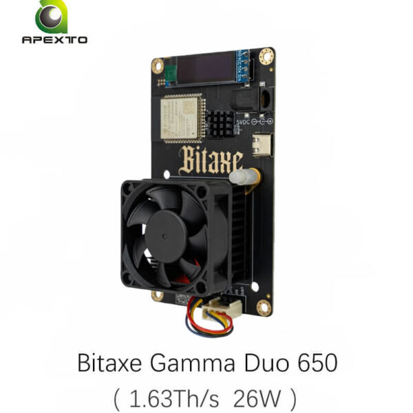 جهاز تعدين بيتكوين فردي Bitaxe Gamma Duo 650