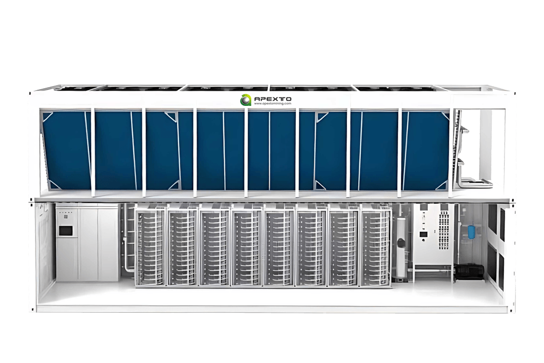 180-Slot Antminer 3U Water Cooling Container