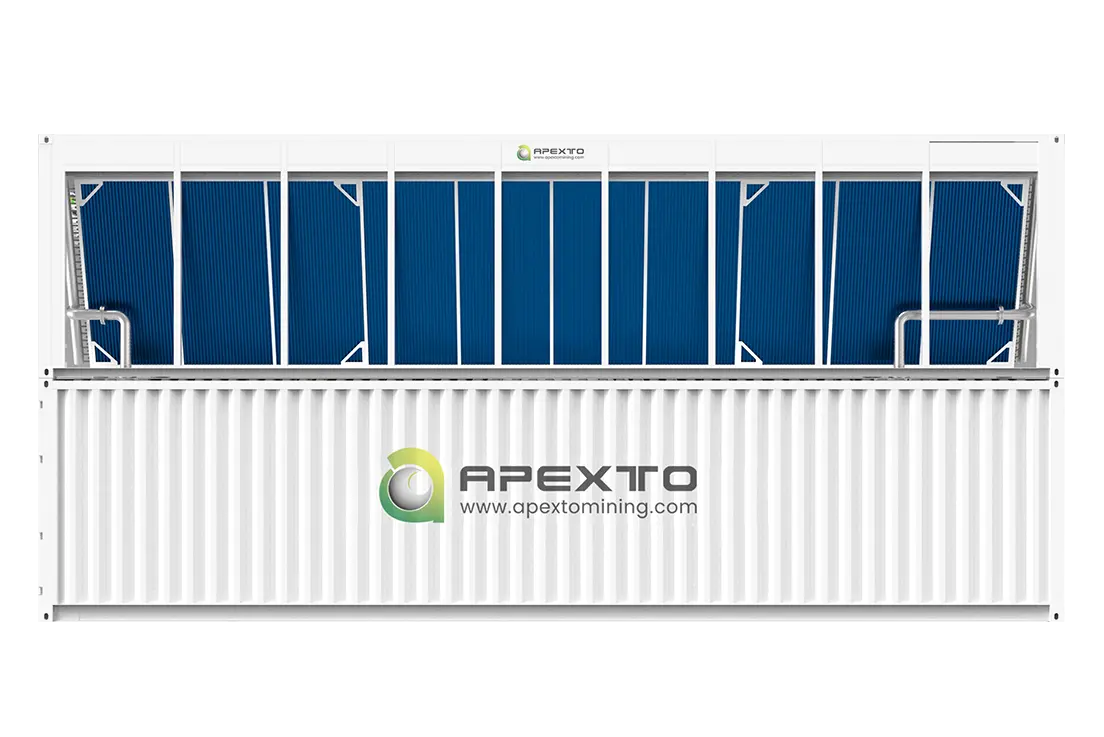 Contenedor Antminer Hydro de 364 ranuras