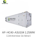 104-Slot Antminer 3U Hydro Cooling Container