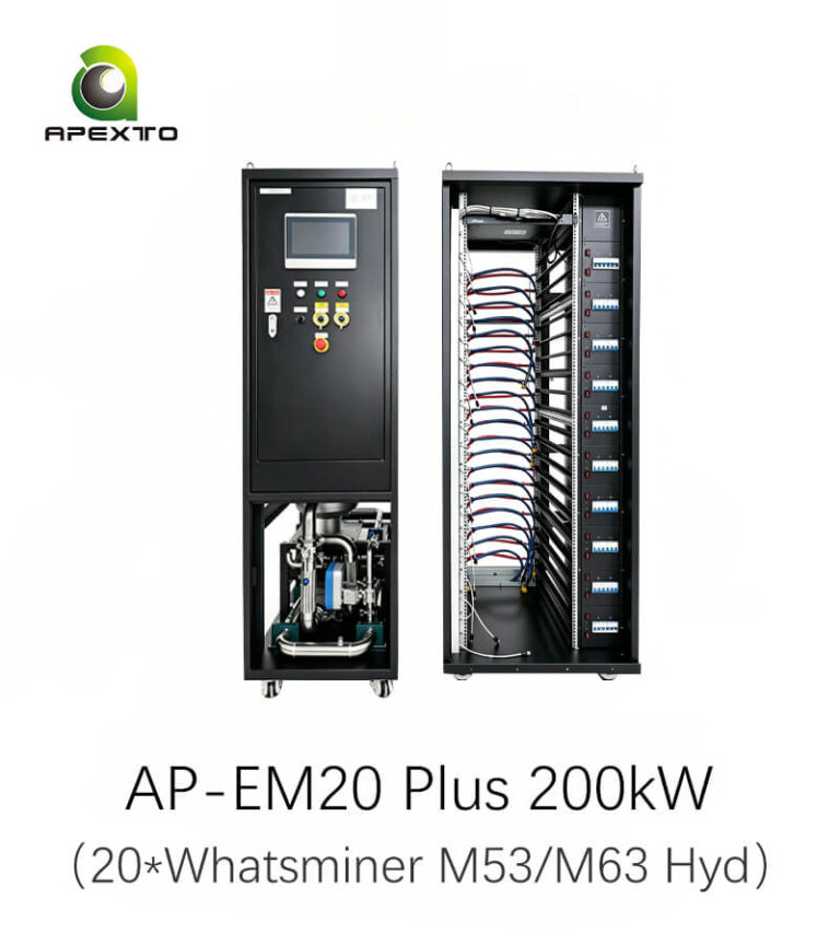 Rack de refroidissement hydro Whatsminer 2U à 20 emplacements