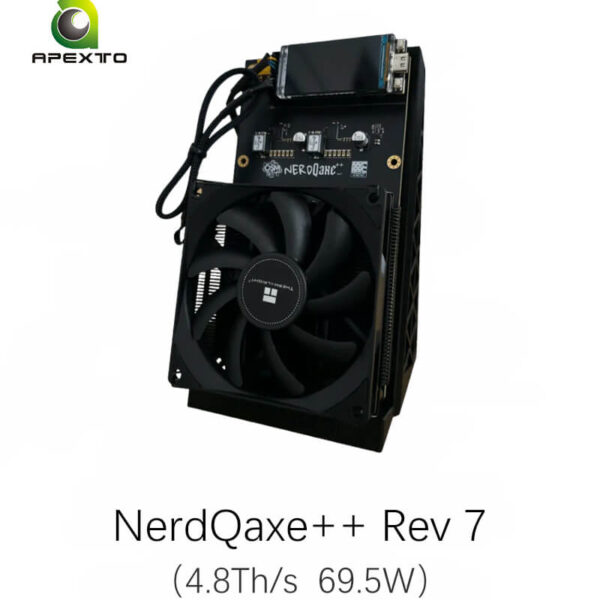 جهاز تعدين بيتكوين منفرد NerdQaxe++ Rev 7
