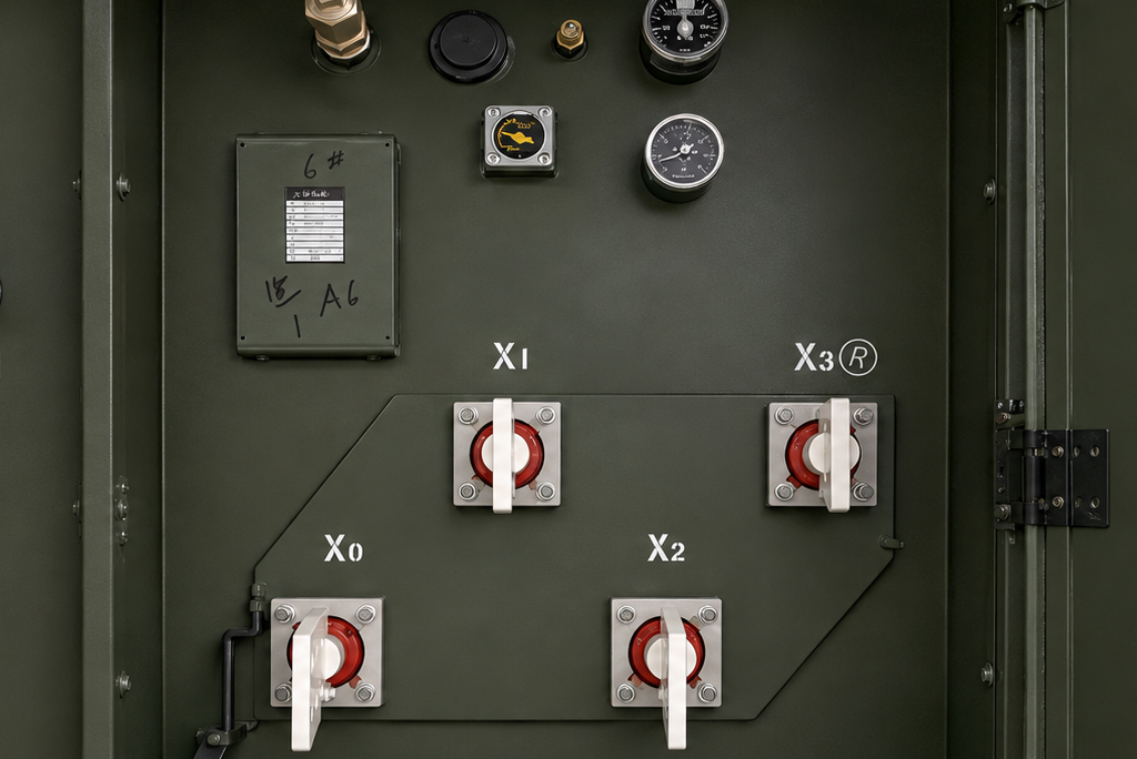 1000 kVA pad mounted transformer Low-Voltage Termination Compartment