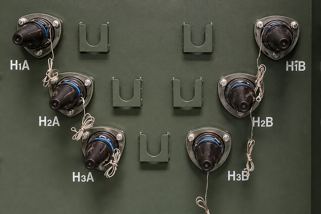 1250 kVA 3-Phase Padmount Transformer Dual-Source HV Bushings