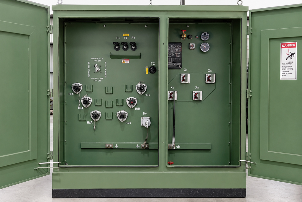 1500 kVA three-phase pad mounted transformer