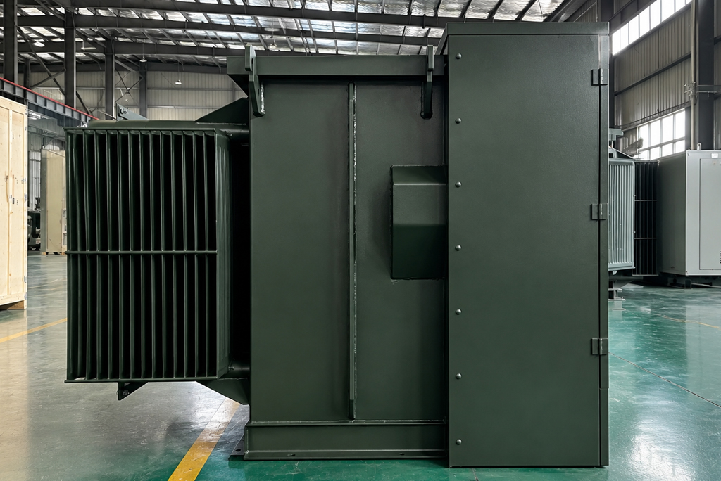 2000 kVA 3-Phase Padmount Transformer Radiator and Terminal Cabinet