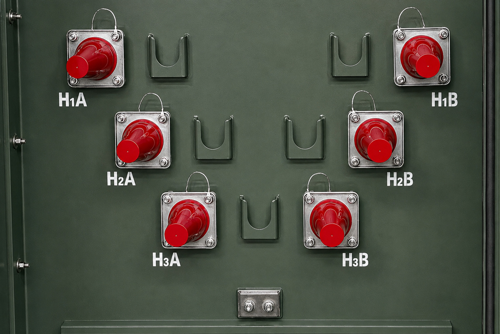 2000 kVA 3-Phase Padmount Transformer Dual-Source HV Bushings