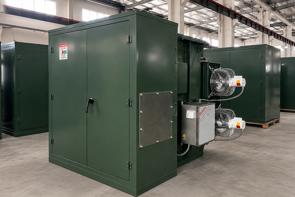 2250 kVA 3-Phase Padmount Transformer Low-Voltage Spade Bushings