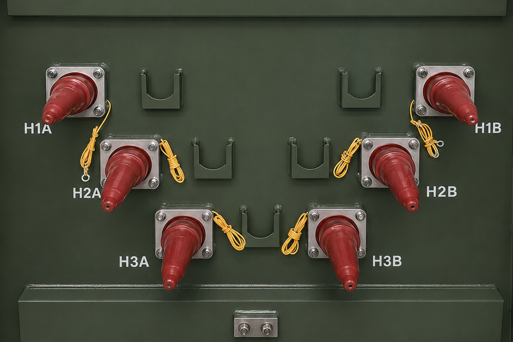 3000 kVA 3-Phase Padmount Transformer Dual-Source HV Bushings