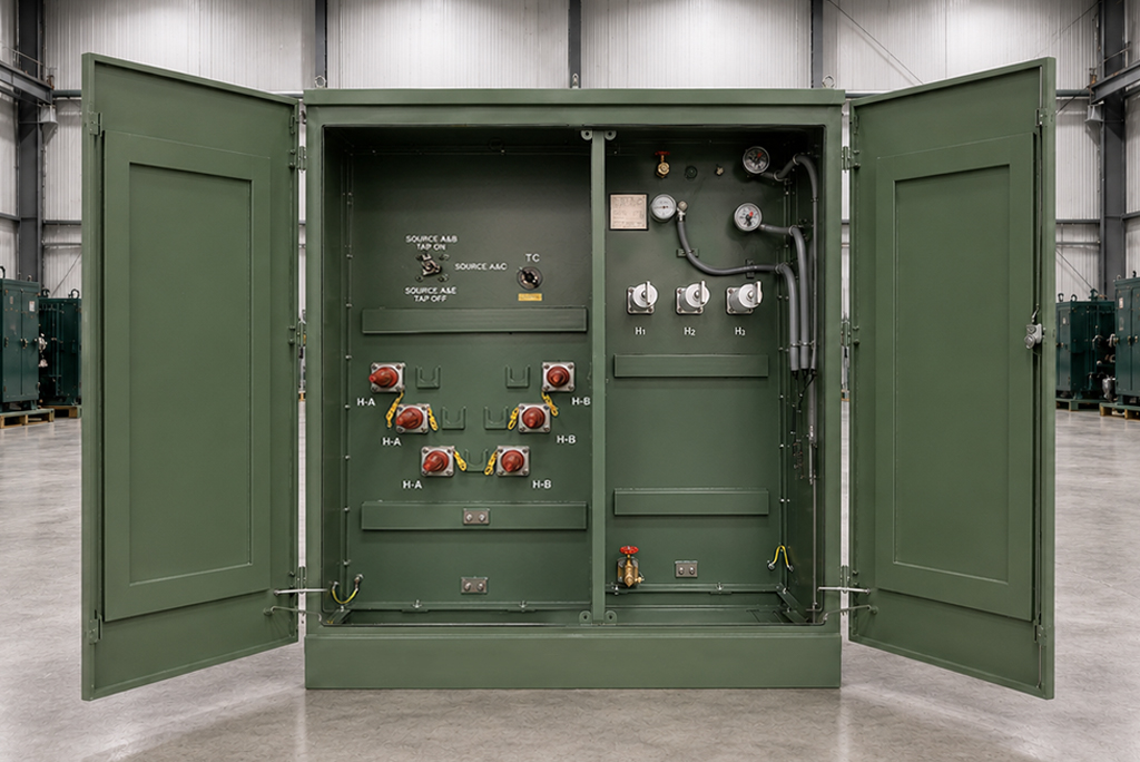 3000 kVA 3-Phase Padmount Transformer Primary Terminal Compartment
