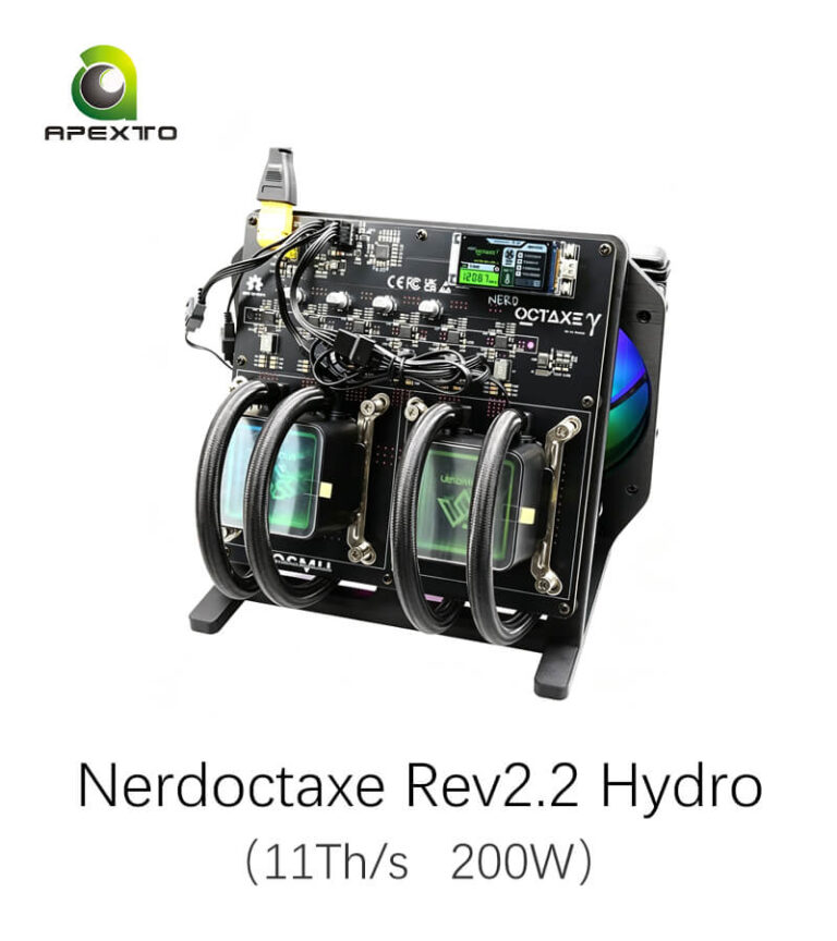 Nerdoctaxe Rev2.2 Hydro Bitcoin Solo Miner