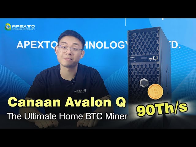 Canaan Avalon Q 90Th/s Bitcoin Miner- Apexto Mining