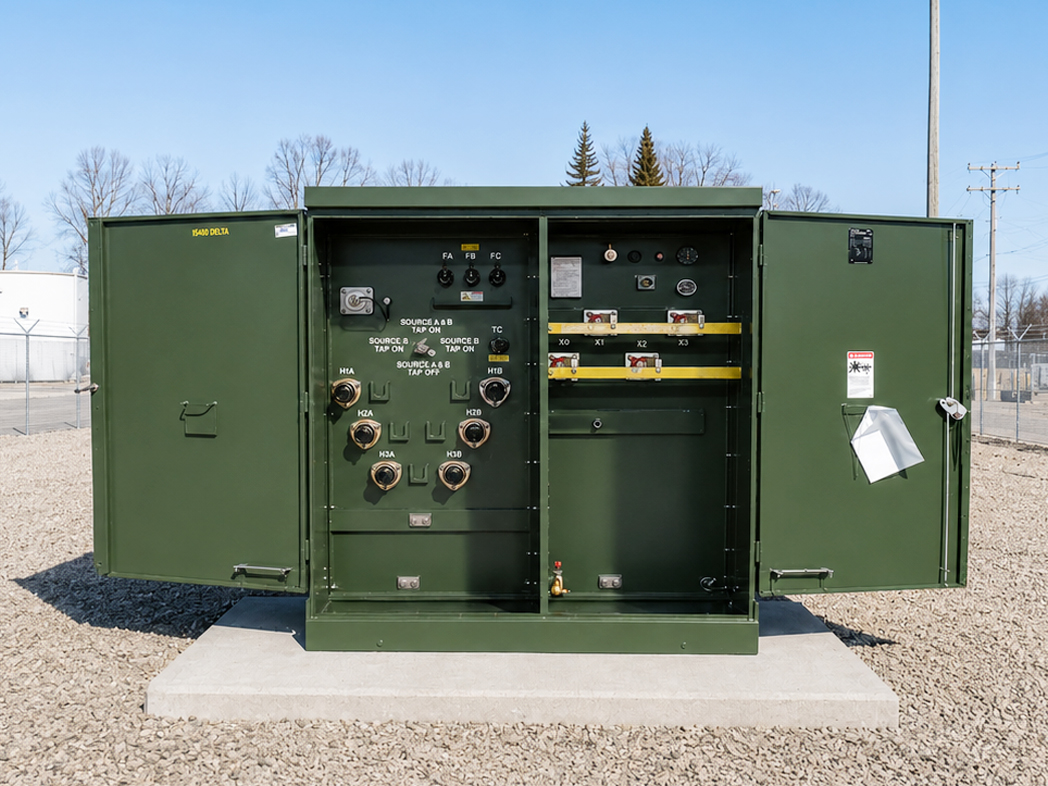 three phase pad mounted transformer