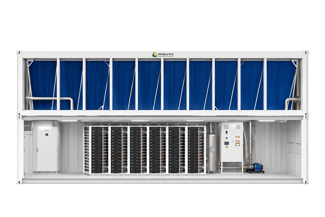 90-Slot Antminer Liquid Cooling Container Bitcoin Mining